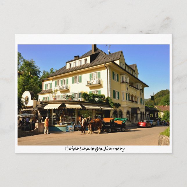 Postal Hohenschwangau Alemania (Anverso)