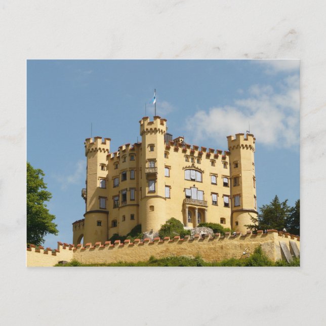 Postal Hohenschwangau Castillo de Alemania Regalos Turíst (Anverso)