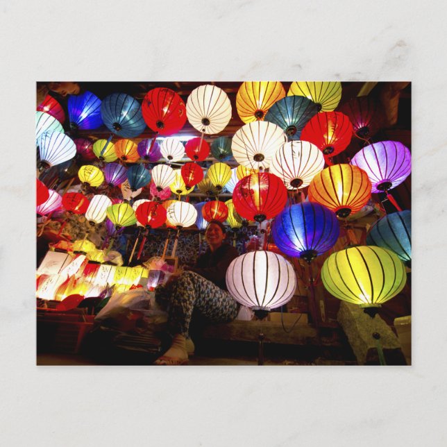 Postal Hoi An Lantern Lady (Anverso)