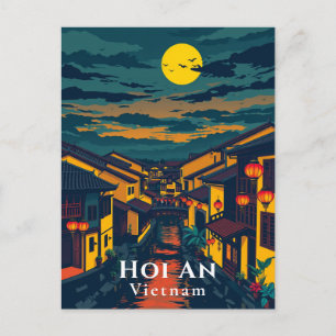 Postal Hoi An Vietnam Anciano Faroles Postcard