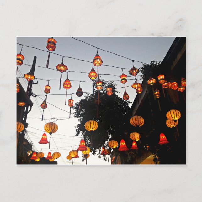 Postal Hoi An Vietnam Lanterns (Anverso)