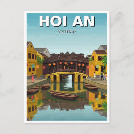 Postal Hoi An Vietnam Puente Cubierto Japonés Viaje