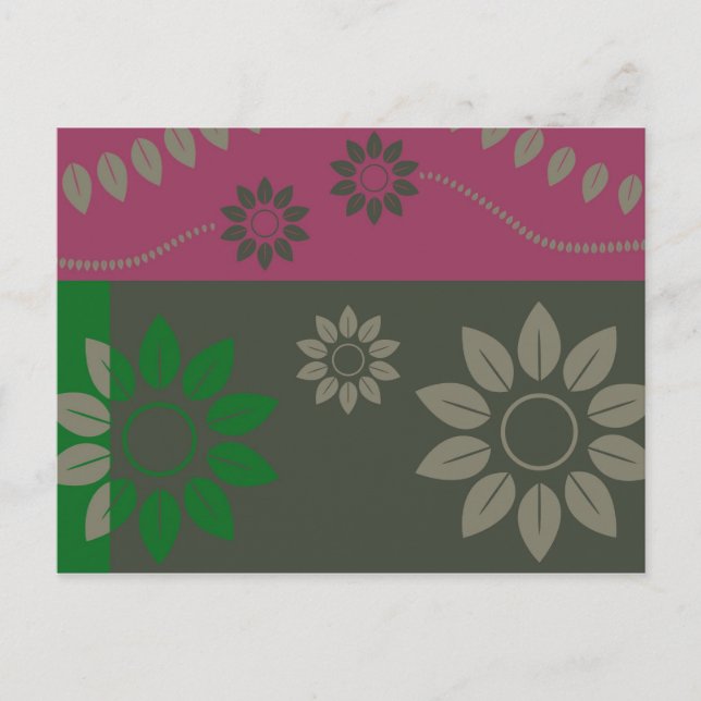 Postal hoja abstracta007 (Anverso)