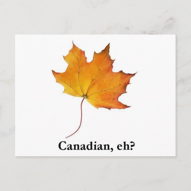 Postal Hoja de arce canadiense (Anverso)