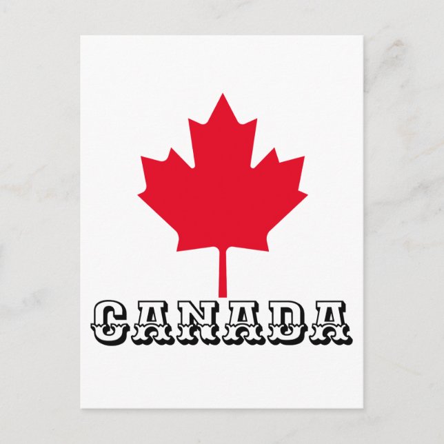 POSTAL HOJA DE ARCE DE CANADÁ - DÍA DE CANADÁ (Anverso)