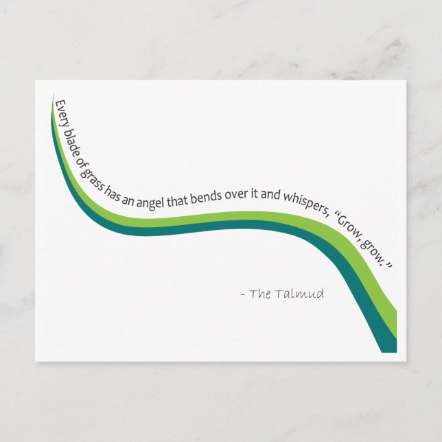 Postal Hoja de hierba (Anverso)