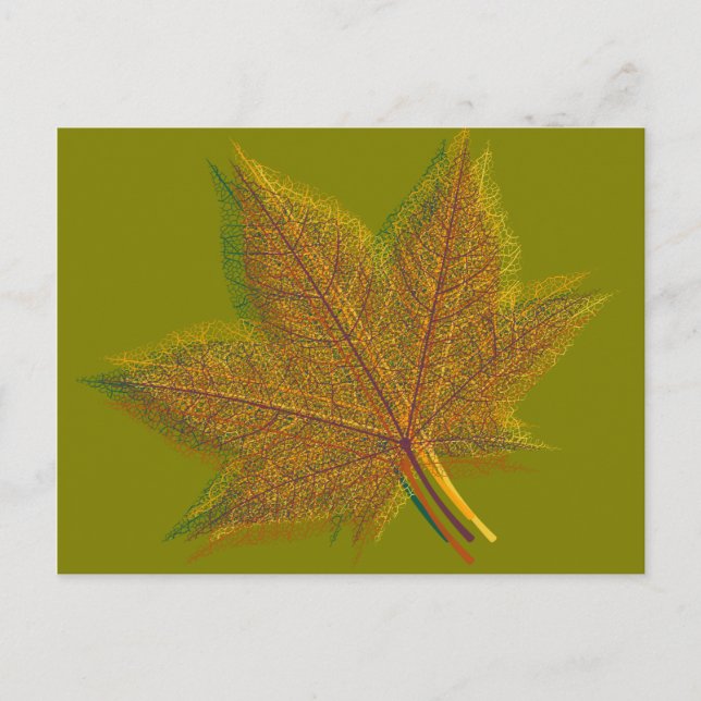 Postal Hoja de otoño #2 (Anverso)