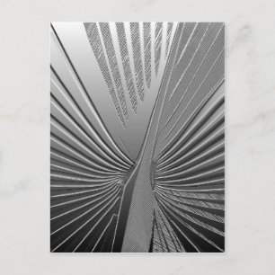 Postal Hoja de palma cromada Art Déco