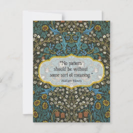 Postal Hoja de papel - William Morris