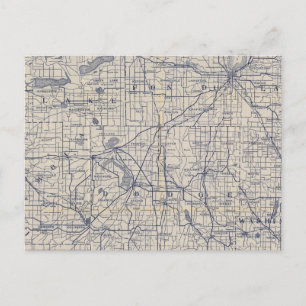 Postal Hoja de ruta para bicicletas de Wisconsin 4