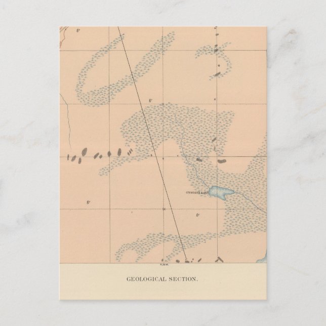 Postal Hoja detallada de geología IX (Anverso)