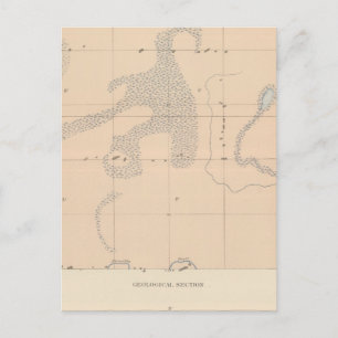 Postal Hoja detallada de geología XVII