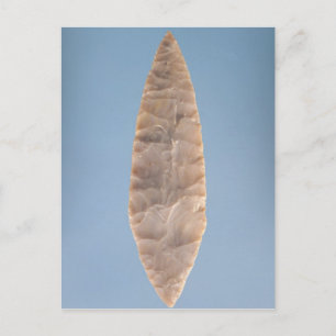 Postal Hoja solutreana de "laurel" encontrada en Volgu,