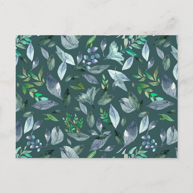 Postal Hojas caídas de agua 5 (Anverso)