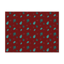 Hojas de árbol evergreen y Berries Red Holly