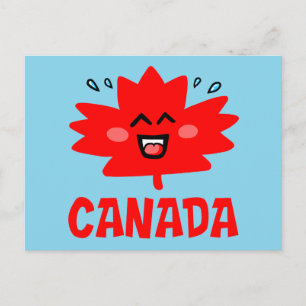 Postal Hojas de arce de Canadá