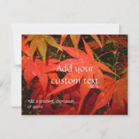 Hojas de arce de Crimson - Personalizadas