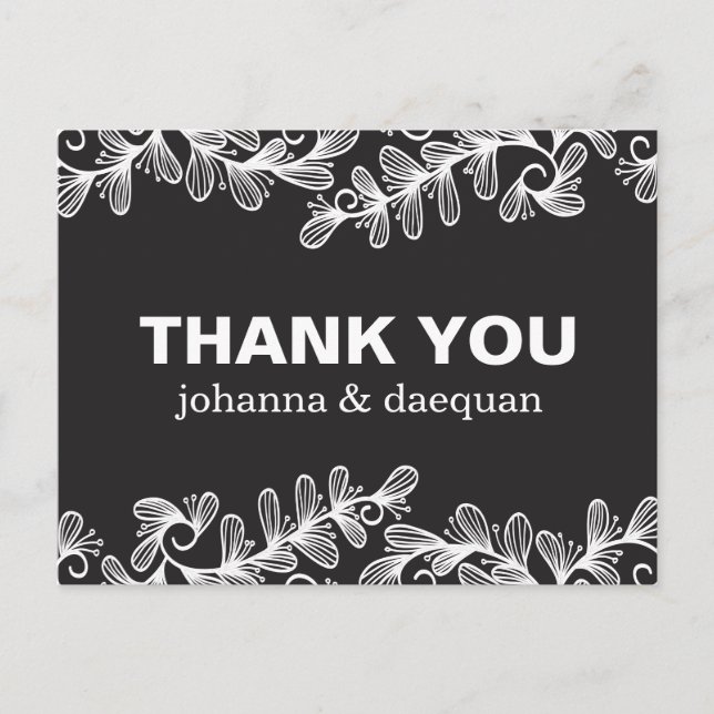 Postal Hojas de Doodles (Anverso)