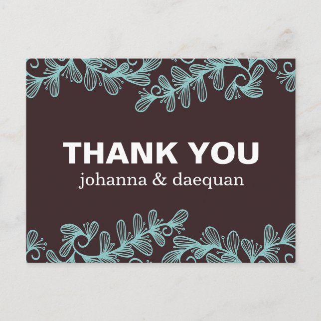 Postal Hojas de Doodles (Anverso)