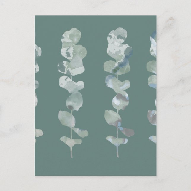 Postal Hojas de Eucalyptus (Anverso)