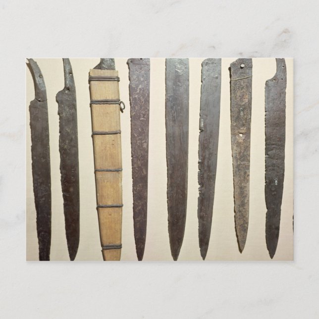 Postal Hojas de hierro para espadas (Anverso)