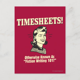 Postal Hojas de hora: Escritura de ficción 101