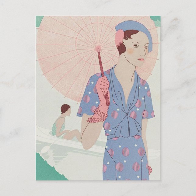 Postal Hojas de la elegancia femenina (Anverso)