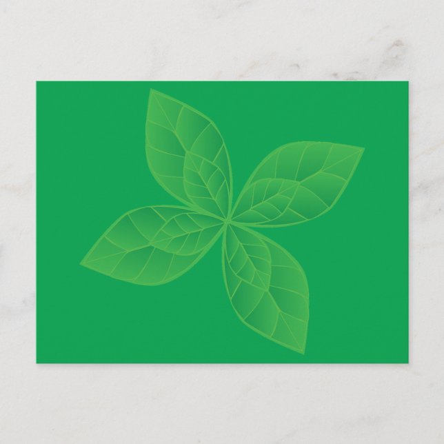 Postal Hojas de Menta (Anverso)