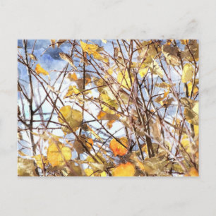 Postal Hojas de otoño
