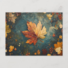 Postal Hojas de Otoño