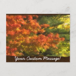 Postal Hojas de otoño 7