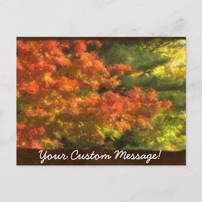 Postal Hojas de otoño 7 (Anverso)