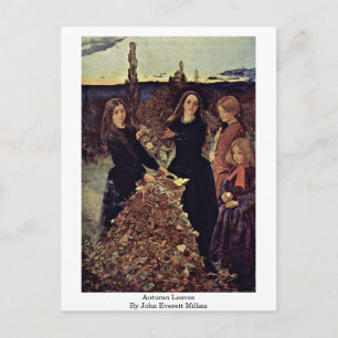 Postal Hojas De Otoño De John Everett Millais