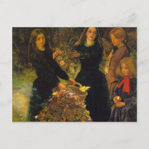 Postal Hojas de otoño por Sir John Everett Millais