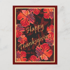 Postal Hojas de otoño soleadas