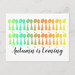 Postal Hojas otoñales