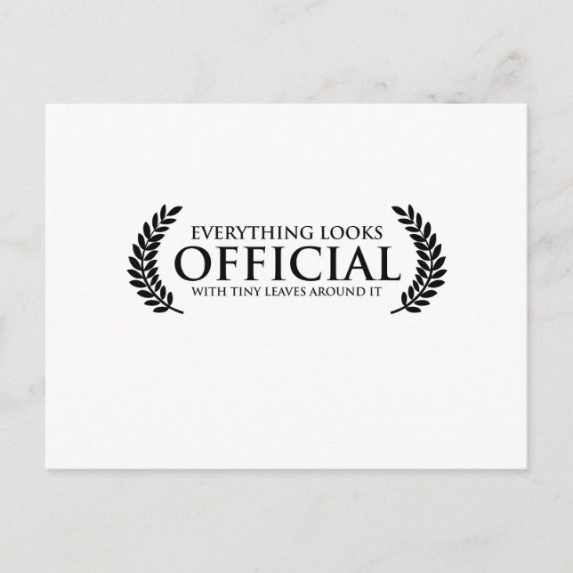 Postal Hojas pequeñas oficiales (Anverso)