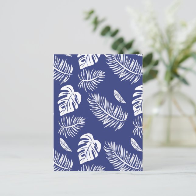 Postal Hojas tropicales 15 (Anverso de pie)