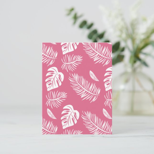 Postal Hojas tropicales 17 (Anverso de pie)