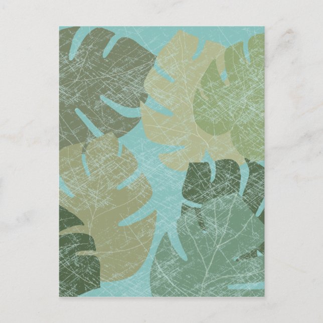 Postal Hojas Tropicales Faded (Anverso)