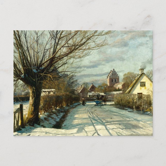 Postal Hoje Taastrup, a las afueras de Copenhague (Anverso)