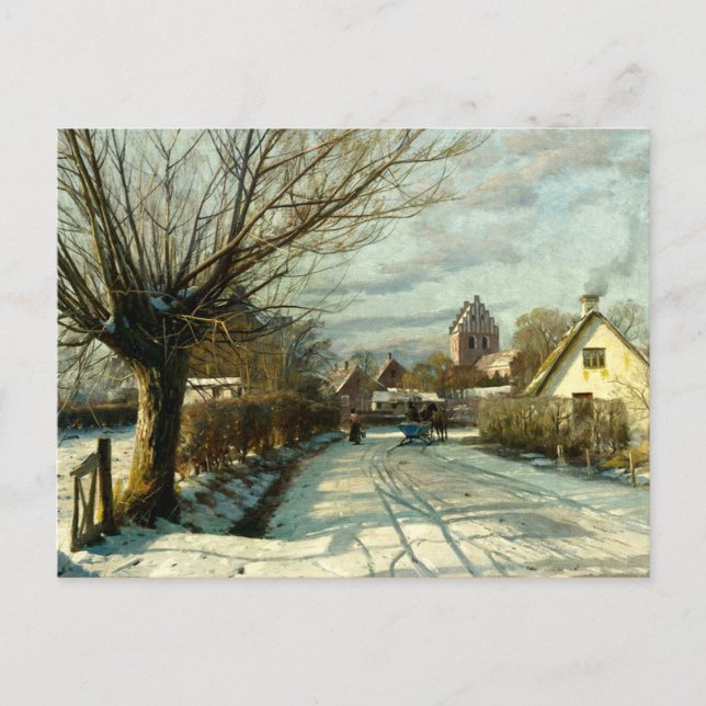 Postal Hoje Taastrup, a las afueras de Copenhague (Anverso)