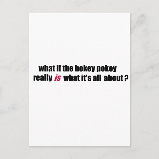 Postal Hokey pokey (Anverso)