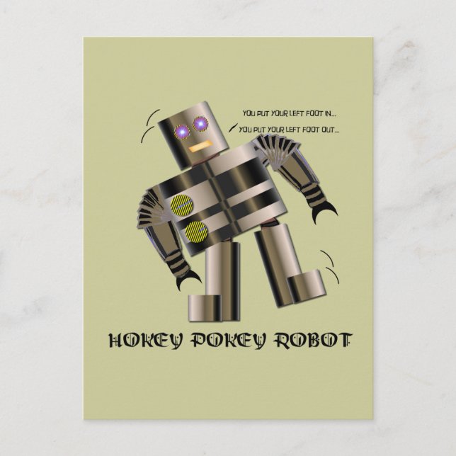 Postal Hokey Pokey Robot (Anverso)
