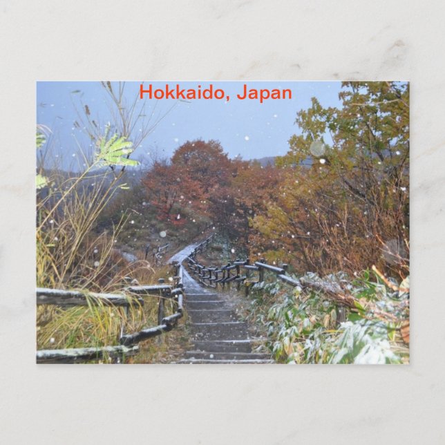 Postal Hokkaido Japón (Anverso)