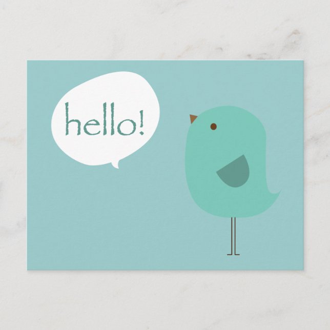 Postal Hola Bird (Anverso)