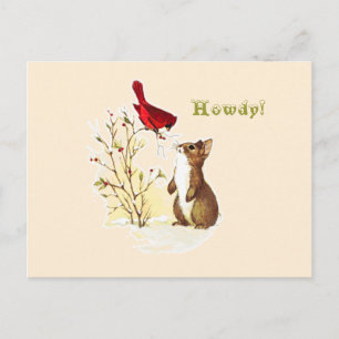 Postal Hola Bunny Postcard