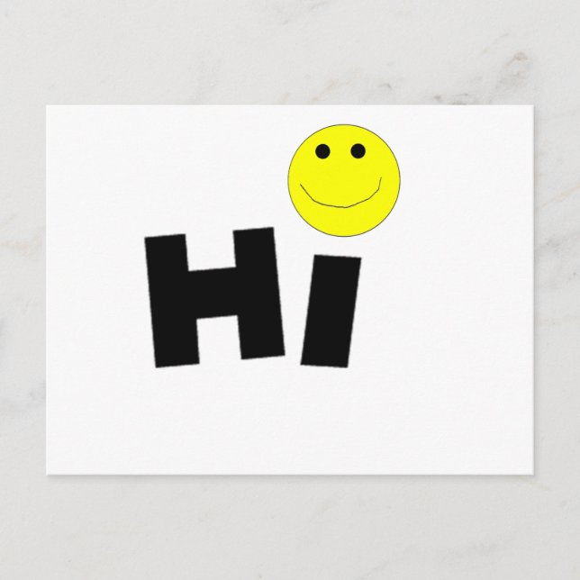 Postal Hola cara) (Anverso)