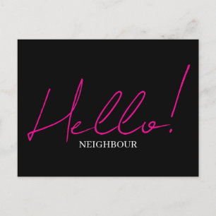 Postal Hola, conoce a los vecinos