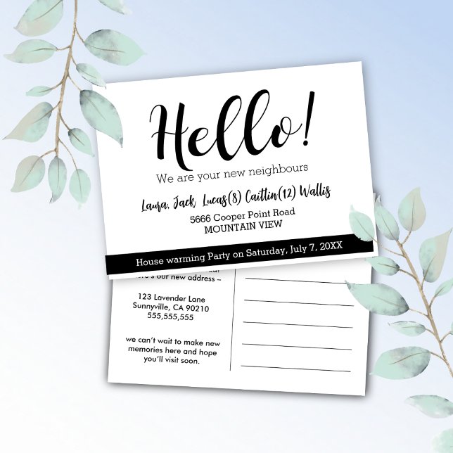 Postal Hola conocer a los vecinos (Subido por el creador)